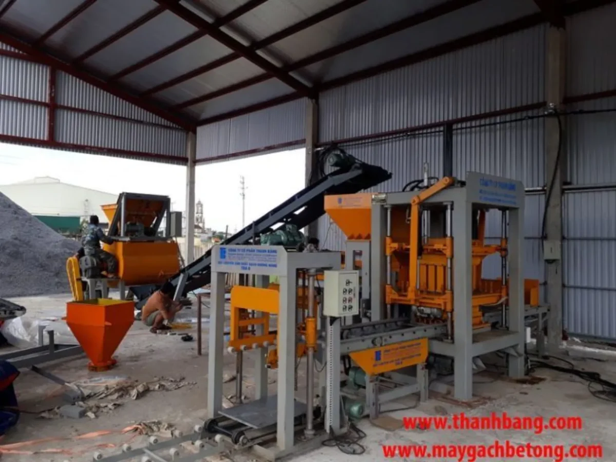 Dự án Lắp đặt Máy ép gạch thủy lực không nung Thanh Bằng tại Thanh Hóa