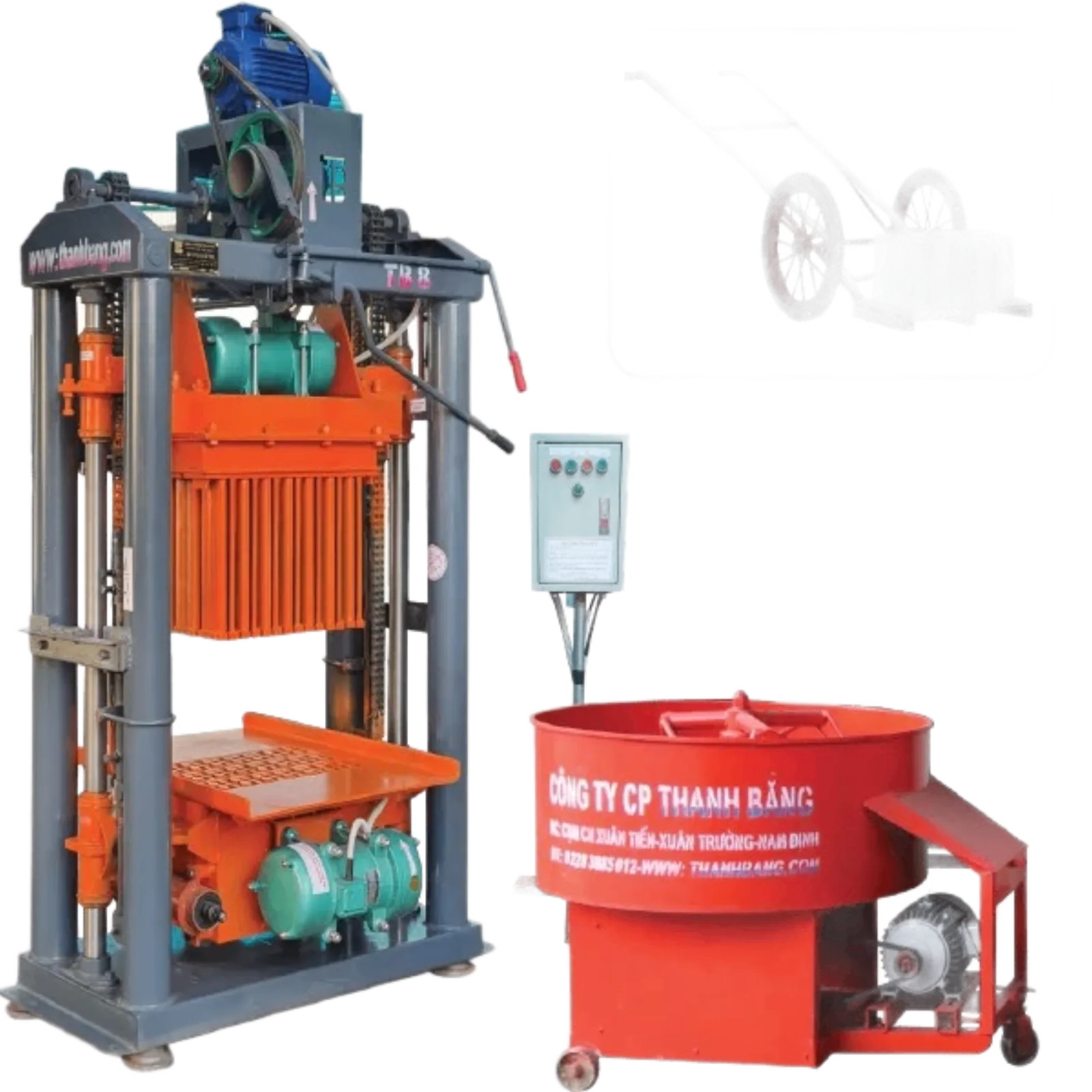 Máy ép gạch không nung TB8.1 Máy ép gạch không nung TB8.1
